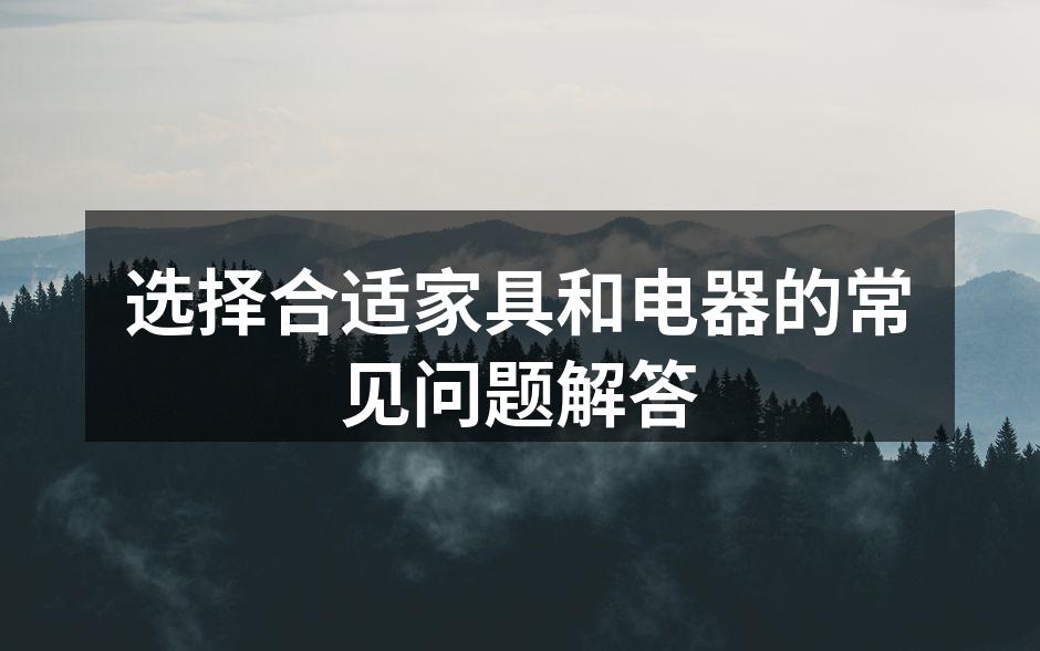 现代家居风格示例